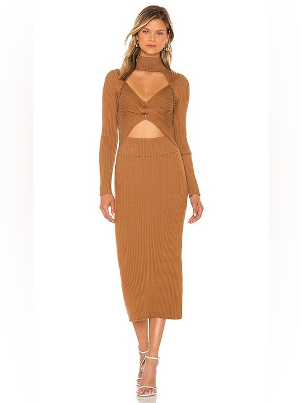 AMUR Guadalupe Cutout Knit Dress XS $448